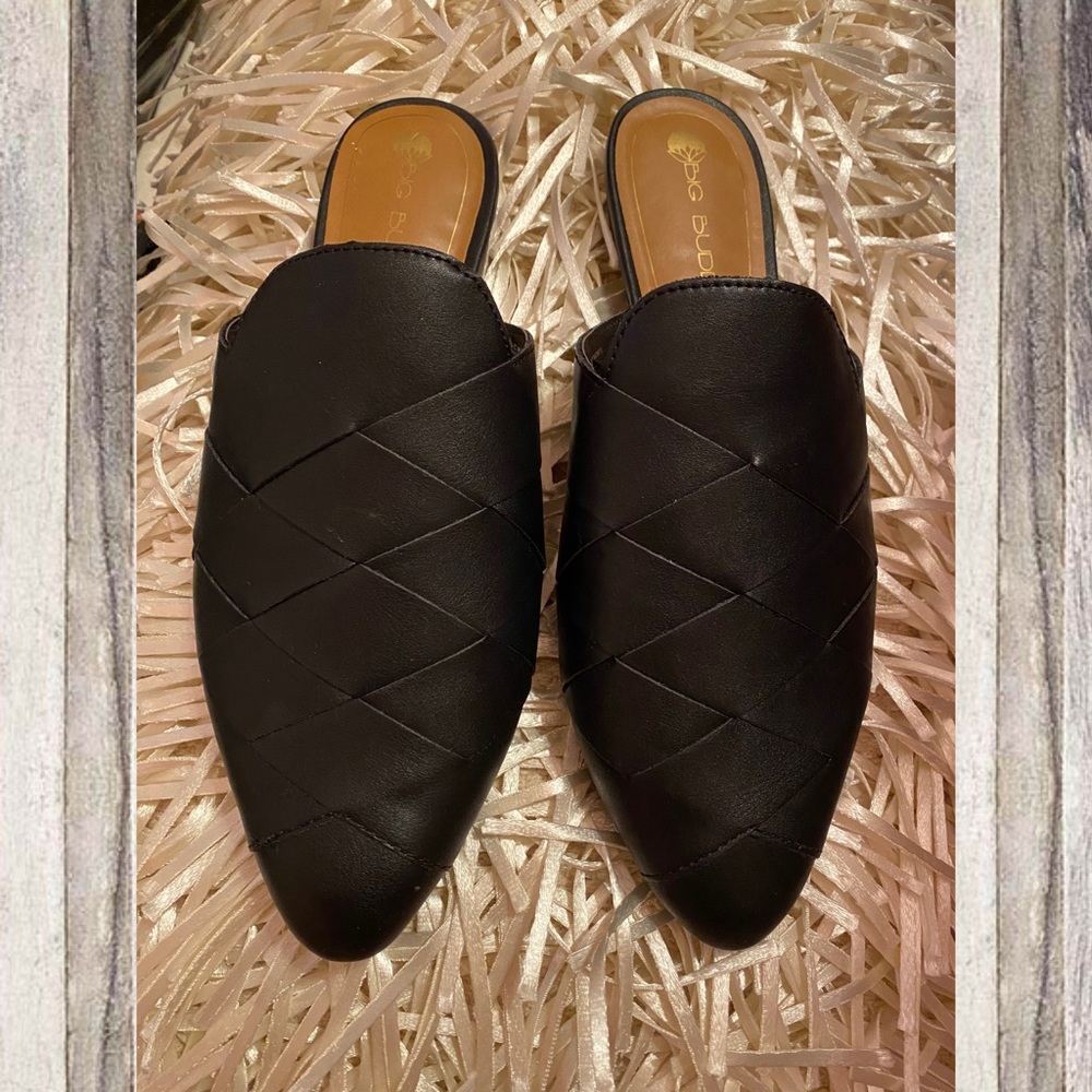 Big Buddha Black Slip On Loafers